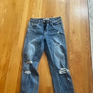 Altar'd State Ripped Blue Straight leg Jeans